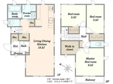【東京都/大田区久が原】大田区久が原5丁目 間取り図
