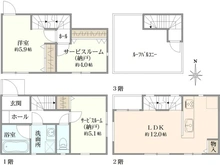 【東京都/杉並区阿佐谷北】杉並区阿佐谷北4丁目　新築戸建　B区画 間取り図
