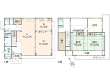 【埼玉県/鴻巣市箕田】埼玉県鴻巣市箕田 間取り図