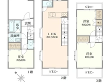 【東京都/杉並区阿佐谷南】杉並区阿佐谷南3丁目　中古戸建 間取り図