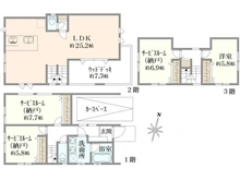 【東京都/杉並区善福寺】杉並区善福寺2丁目新築戸建　A棟 間取り図