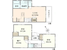 【東京都/杉並区高井戸東】杉並区高井戸東4丁目　新築戸建　3号棟 間取り図