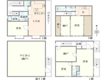 【東京都/杉並区成田東】杉並区成田東4丁目　中古戸建 間取り図