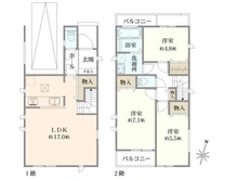 【東京都/杉並区本天沼】杉並区本天沼2丁目新築戸建　B号棟 間取り図