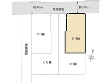 【東京都/杉並区本天沼】杉並区本天沼2丁目新築戸建　B号棟 区画図