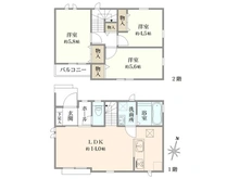 【東京都/杉並区本天沼】杉並区本天沼2丁目新築戸建　D号棟 間取り図