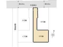 【東京都/杉並区本天沼】杉並区本天沼2丁目新築戸建　D号棟 区画図