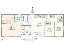 【東京都/杉並区下井草】杉並区下井草5丁目新築戸建　A号棟 間取り図