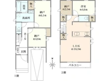 【東京都/杉並区下井草】杉並区下井草5丁目新築戸建　B号棟 間取り図