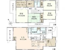 【東京都/武蔵野市中町】武蔵野市中町3丁目　中古戸建 間取り図