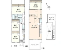 【東京都/杉並区高井戸東】杉並区高井戸東1丁目新築戸建　B号棟 間取り図