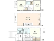 【東京都/杉並区天沼】杉並区天沼3丁目　中古戸建 間取り図