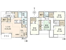 【東京都/杉並区上荻】杉並区上荻2丁目　中古戸建（積水ハウス施工　シャーウッド） 間取り図