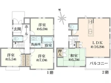 【東京都/杉並区井草】杉並区井草1丁目　中古戸建 間取り図