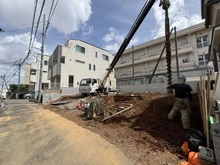【神奈川県/横浜市西区西戸部町】横浜市西区西戸部町3丁目新築戸建B号棟 現地（建築前）：全２棟（手前部分）