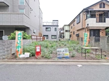 【神奈川県/川崎市川崎区小田】川崎市川崎区小田4丁目　新築戸建1号棟 建築中の外観：全2棟　手前側