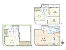 【東京都/大田区蒲田本町】大田区蒲田本町2丁目　新築戸建1号棟 間取り図