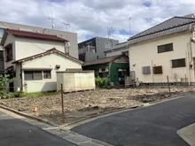 【東京都/大田区蒲田本町】大田区蒲田本町2丁目　新築戸建2号棟 現地（建築前）：全2棟、2号棟は右側