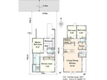 【東京都/国立市東】国立市東二丁目新築戸建B号棟 間取り図