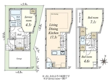 【東京都/墨田区墨田】墨田区墨田5丁目　中古戸建 間取り図