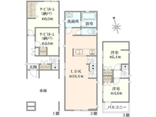 【東京都/中野区丸山】中野区丸山1丁目　戸建 間取り図
