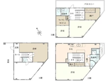 【東京都/練馬区氷川台】練馬区氷川台1丁目　事務所・倉庫付き戸建 間取り図