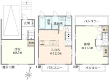 【東京都/練馬区高松】練馬区高松4丁目　戸建 間取り図