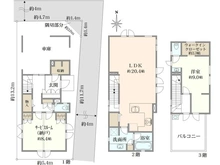 【東京都/練馬区練馬】練馬区練馬4丁目　戸建 間取り図