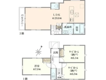 【東京都/練馬区小竹町】練馬区小竹町1丁目　新築分譲住宅　1号棟【全2棟】 間取り図