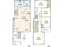 【東京都/練馬区高松】練馬区高松6丁目　新築分譲住宅　1号棟【全5棟】 間取り図