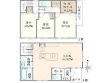 【東京都/練馬区富士見台】練馬区富士見台4丁目　新築戸建4号棟（全15棟） 間取り図
