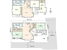 【東京都/練馬区東大泉】練馬区東大泉2丁目　戸建 間取り図