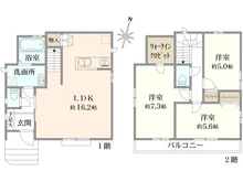 【東京都/練馬区大泉町】練馬区大泉町1丁目　新築戸建A号棟（全2棟） 間取り図