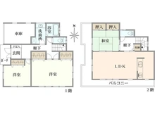 【東京都/練馬区練馬】練馬区練馬3丁目　戸建 間取り図