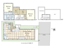 【東京都/世田谷区上馬】世田谷区上馬3丁目戸建 間取り図