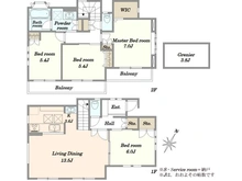 【東京都/世田谷区北烏山】プラウドシーズン富士見ヶ丘ガーデンテラス 間取り図
