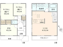 【東京都/調布市深大寺北町】調布市深大寺北町3丁目新築戸建　1号棟 間取り図