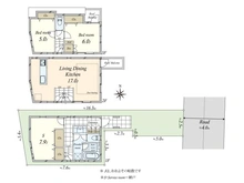 【東京都/世田谷区南烏山】南烏山4丁目　中古戸建 間取り図
