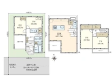 【東京都/板橋区蓮根】板橋区蓮根3丁目　新築戸建 間取り図