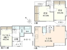 【東京都/世田谷区桜】世田谷区桜1丁目戸建 間取り図