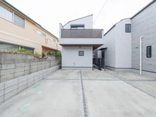 【東京都/狛江市中和泉】狛江市中和泉PJ　1号棟 建築中の外観：全2棟：左側