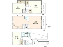 【東京都/世田谷区下馬】世田谷区下馬1丁目中古戸建 間取り図