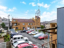 【東京都/世田谷区赤堤】世田谷区赤堤4丁目　賃貸併用住宅 眺望：2階：1Kバルコニー部分