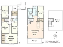 【東京都/目黒区碑文谷】目黒区碑文谷三丁目新築戸建 間取り図