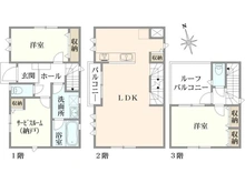 【東京都/新宿区北新宿】新宿区北新宿3丁目 中古戸建 間取り図