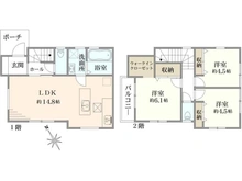 【東京都/狛江市中和泉】狛江市中和泉3丁目 新築戸建 間取り図