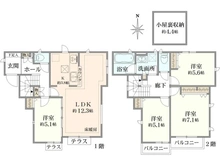 【東京都/狛江市中和泉】狛江市中和泉4丁目　戸建 間取り図