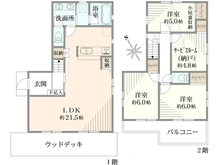 【東京都/板橋区高島平】板橋区高島平5丁目 新築戸建 5号棟 間取り図