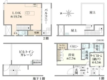 【東京都/世田谷区赤堤】世田谷区赤堤3丁目　中古戸建 間取り図