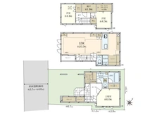 【東京都/目黒区中目黒】中目黒3丁目　中古戸建 間取り図